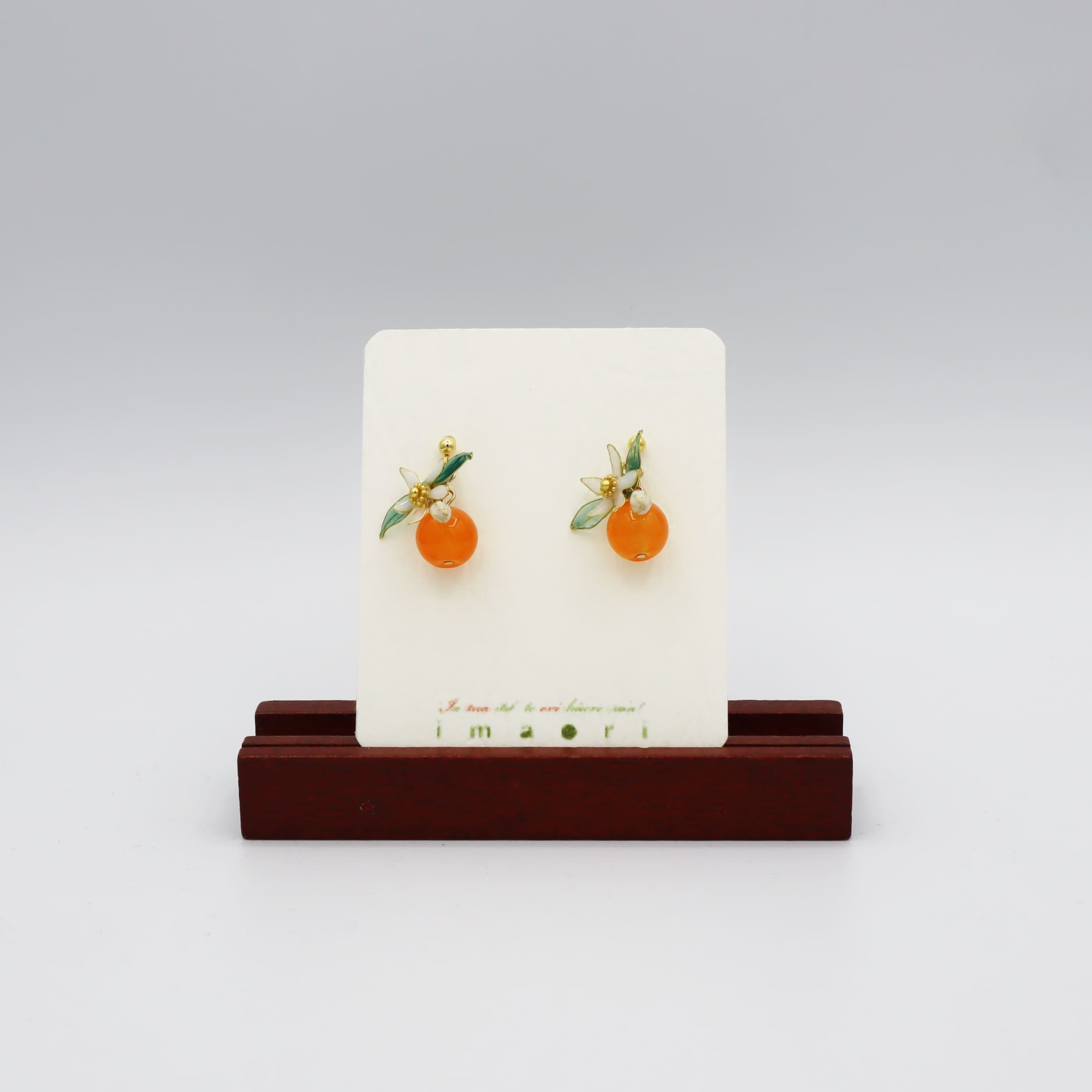 orangeピアス（orange jade）