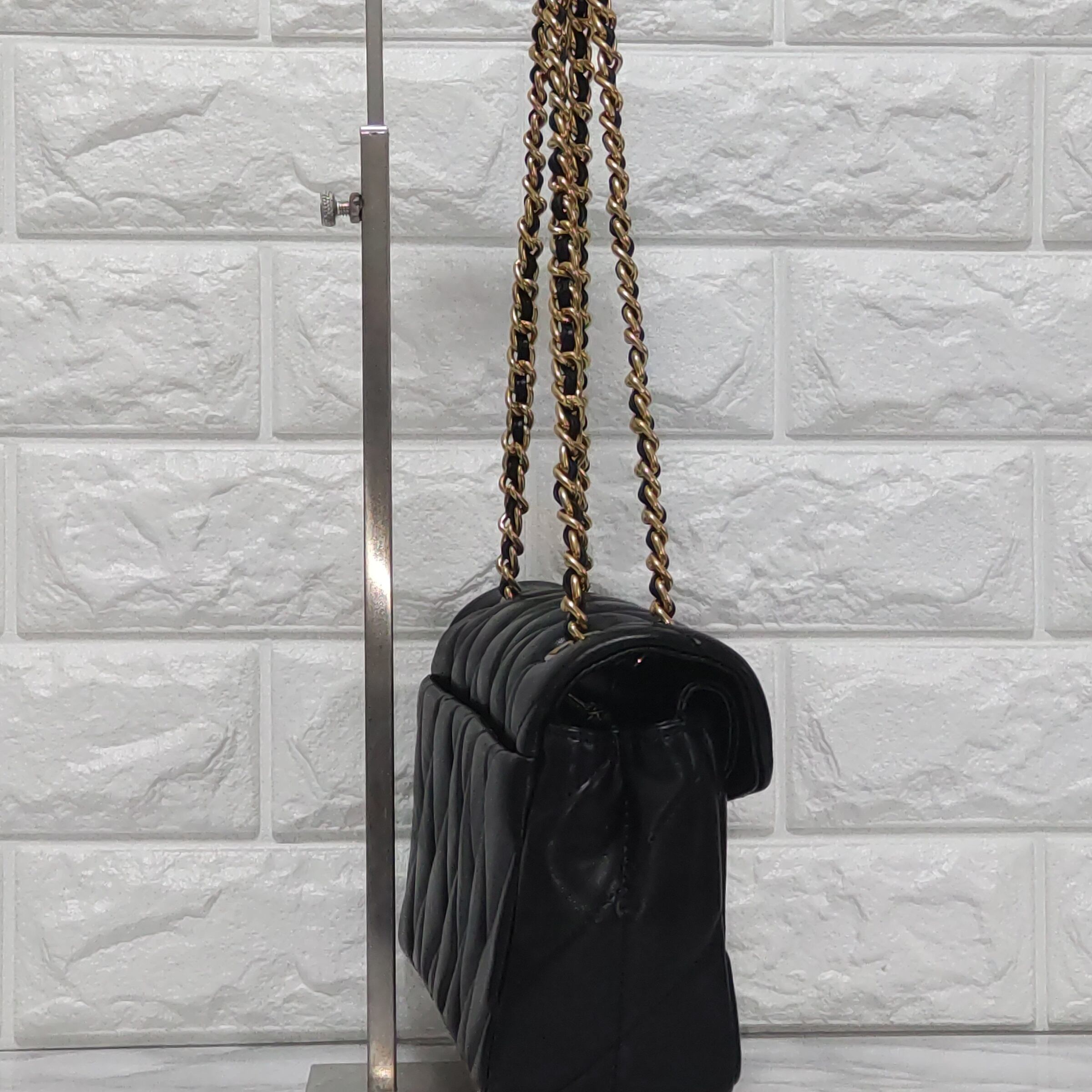 COACH コーチ タビー ショルダー バッグ 26 キルティング ブラック  