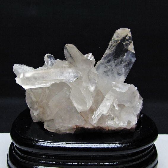 水晶 クラスター マダガスカル産 台座付属 水晶 原石 一点物 182-9306