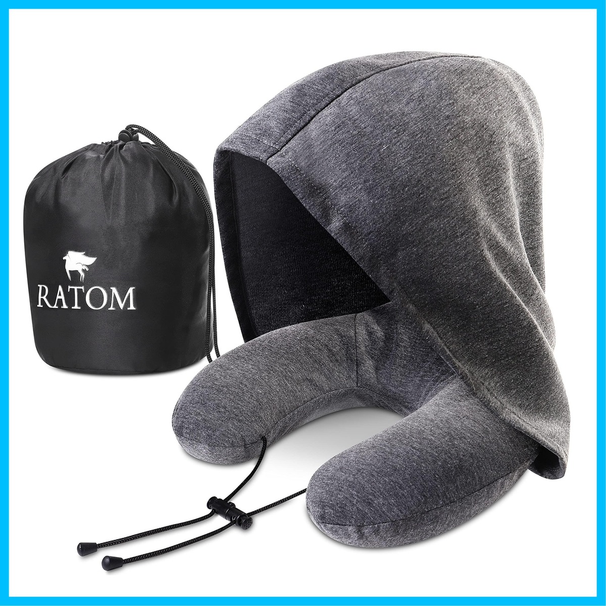 【在庫セール】[RATOM]【ヒルナンデスで話題】 ネックピロー 飛行機 旅行 便利グッズ 業界No.1のBIGフード | ROOMin
