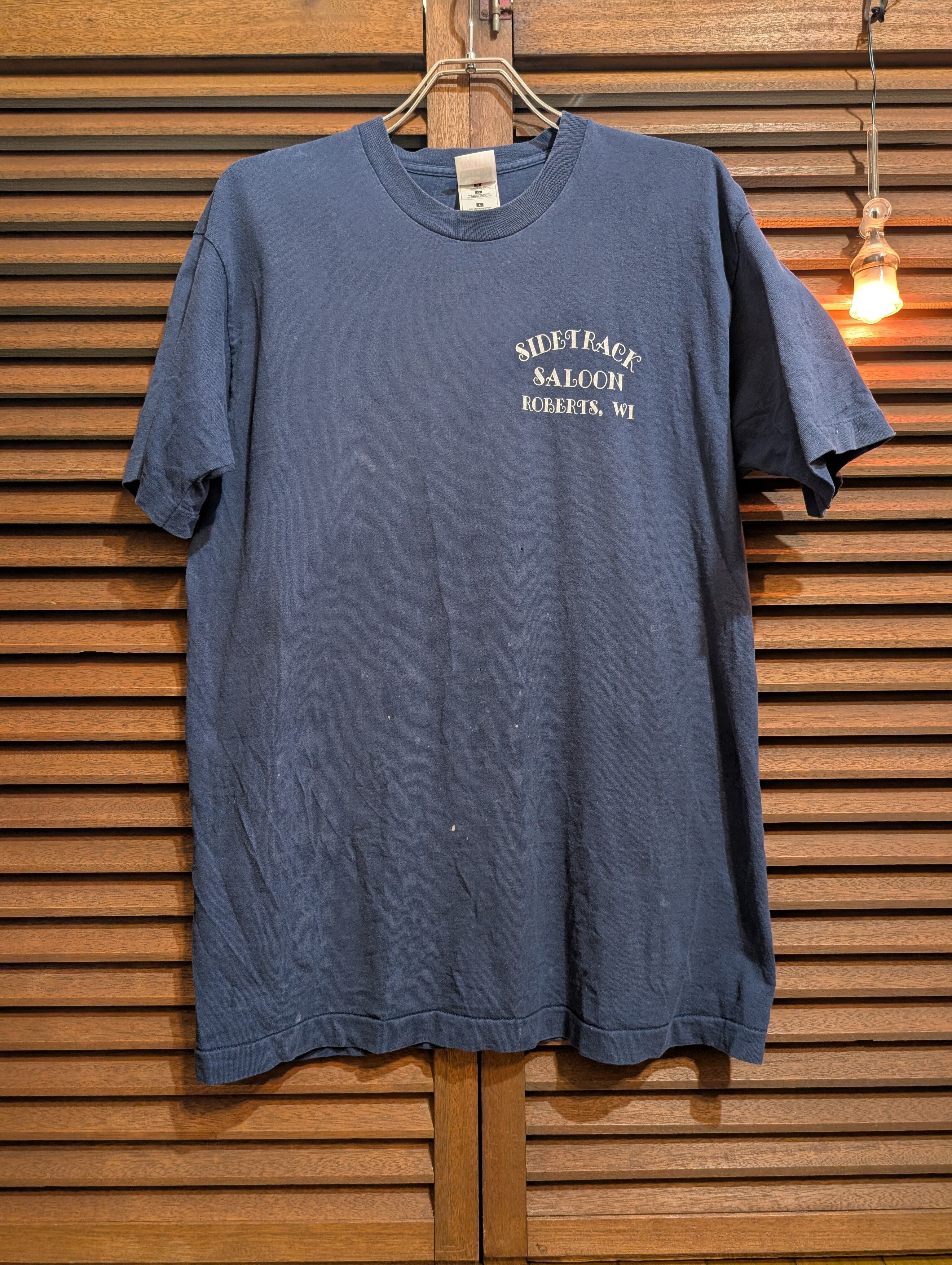 USA 90s SIDETRACK SALOON T-Shirt Navy