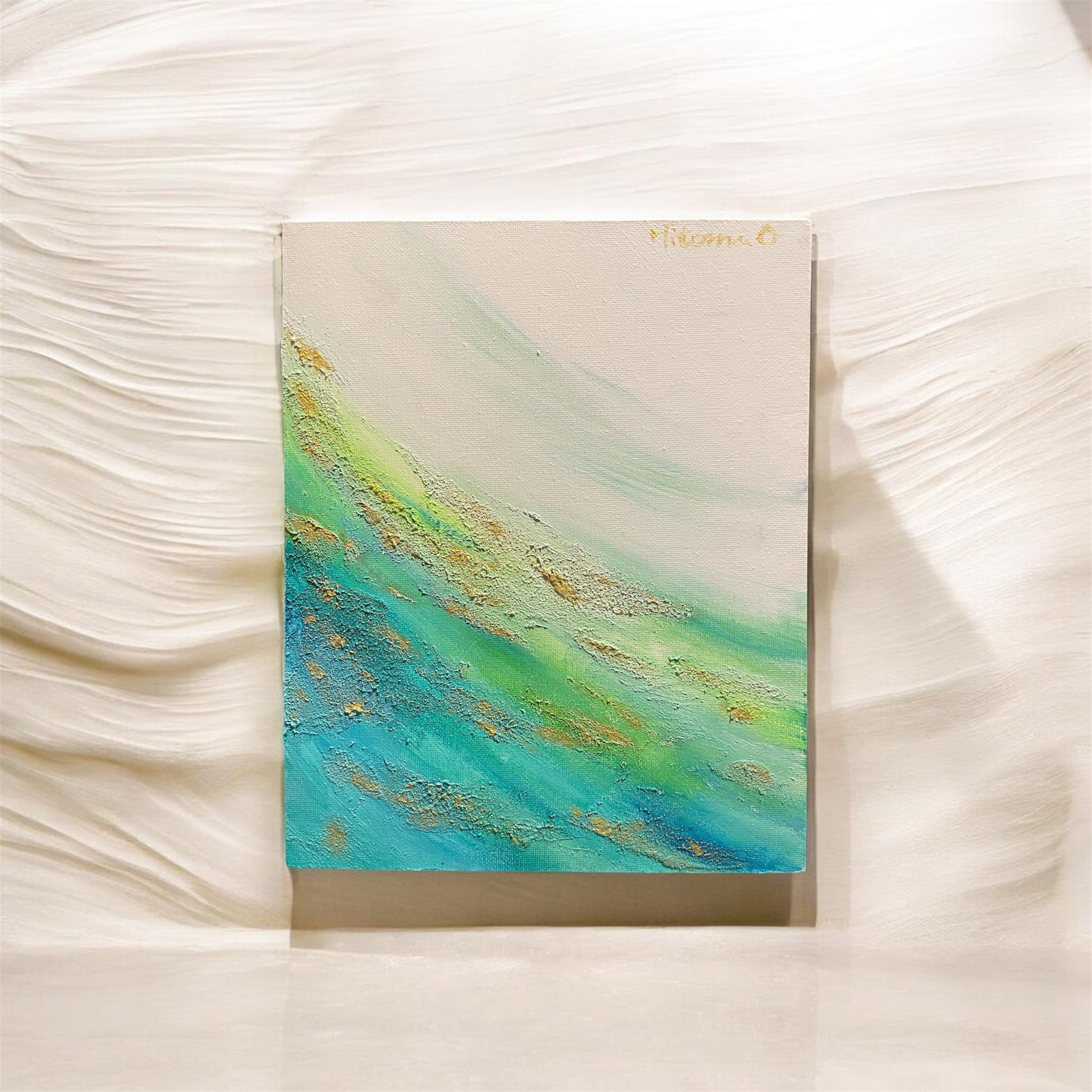 A-50/24】動物画 クラゲ アクリル画 原画 絵画 現代アート キャンバス