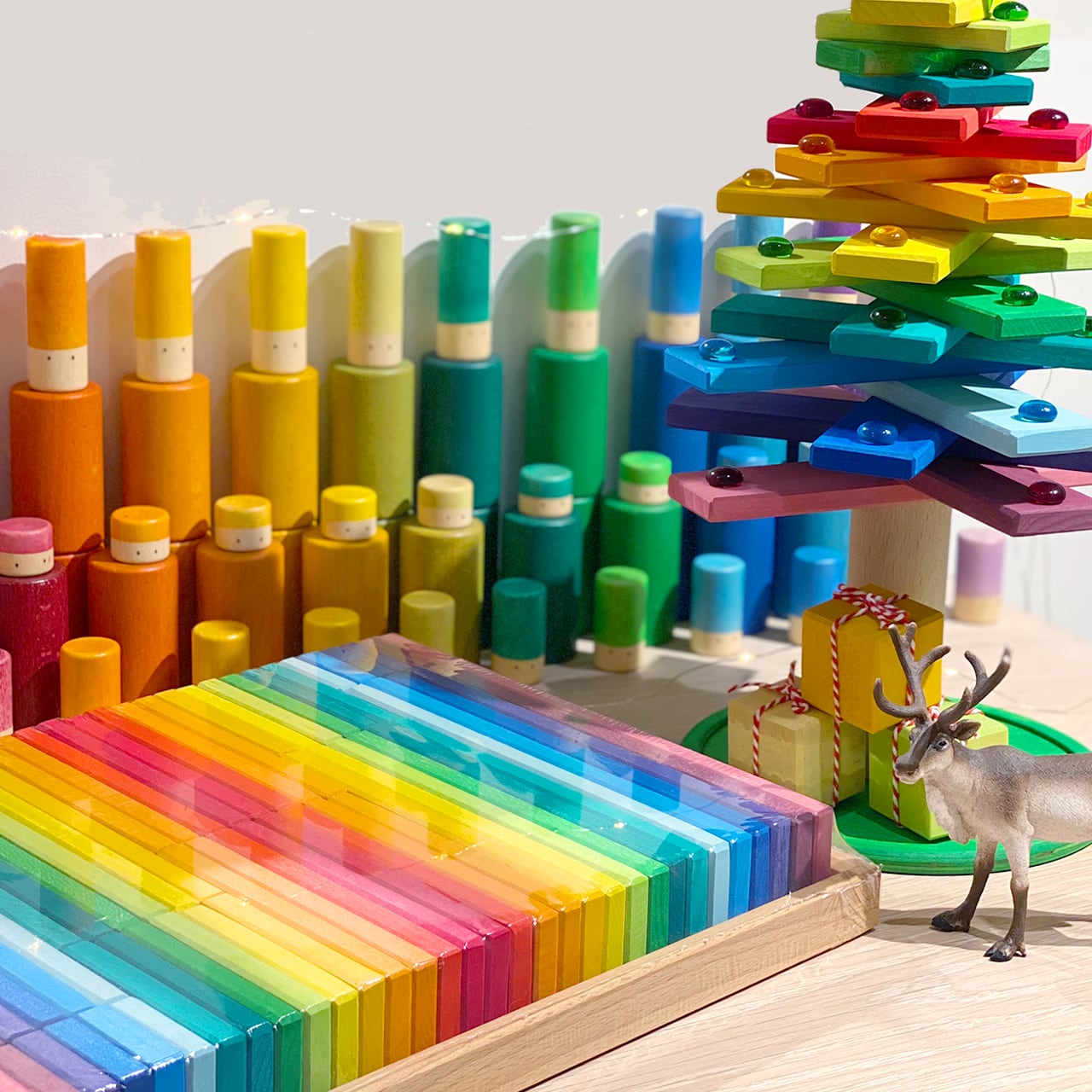 Gluckskafer Rainbow Building Slats | Earth8toys