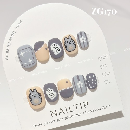 ZG170　ネイルチップ　サイズXS/S/M/L