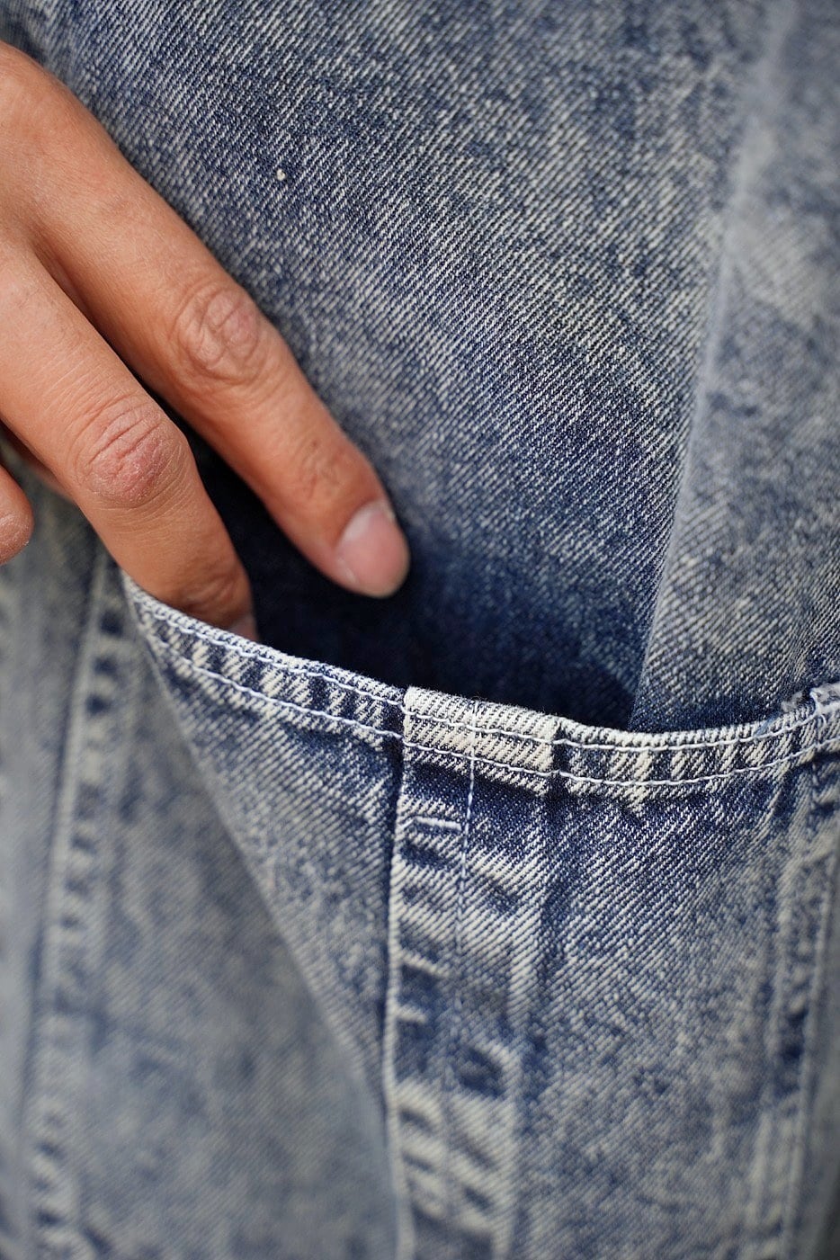 2026 新作 ☆ 10.5OZ ケミカルウォッシュ デニム ブルゾン ジャケット
