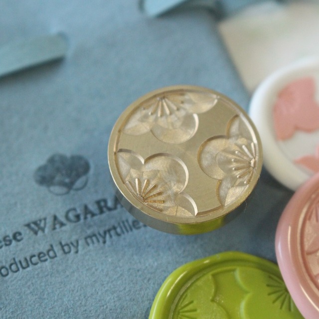 【WAGARA】Wax Seal Stamp│梅の花【25mm】