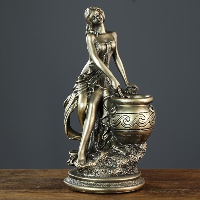 オブジェ アンティーク感 ブロンズ調 アート 錬金術的 世界観 おしゃれ インテリア 置物 オーナメント 雑貨 レトロ調 ヴィンテージ調 ディスプレイ 装飾 贈り物 ギフト