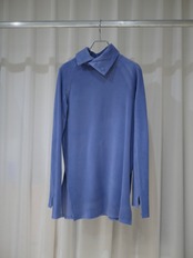 25aw 受注アイテム : RITSUKO KARITA - Louise lapel pullover〔louise〕Ash fog