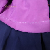 フラメンコ 衣装 ファルダ スカート パープル系 ネイビー系 アトリエ貴美恵 紫 紺 ボランテ フリル 柄 模様 ダンス パーティ 発表会 フラメンコダンス ステージ衣装 イベント用 コスチューム おしゃれ かわいい