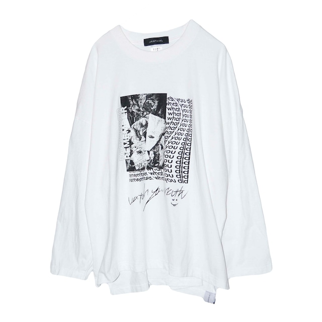 Oversized Long Sleeve Cutsew ...RW... (JFK-056) - White