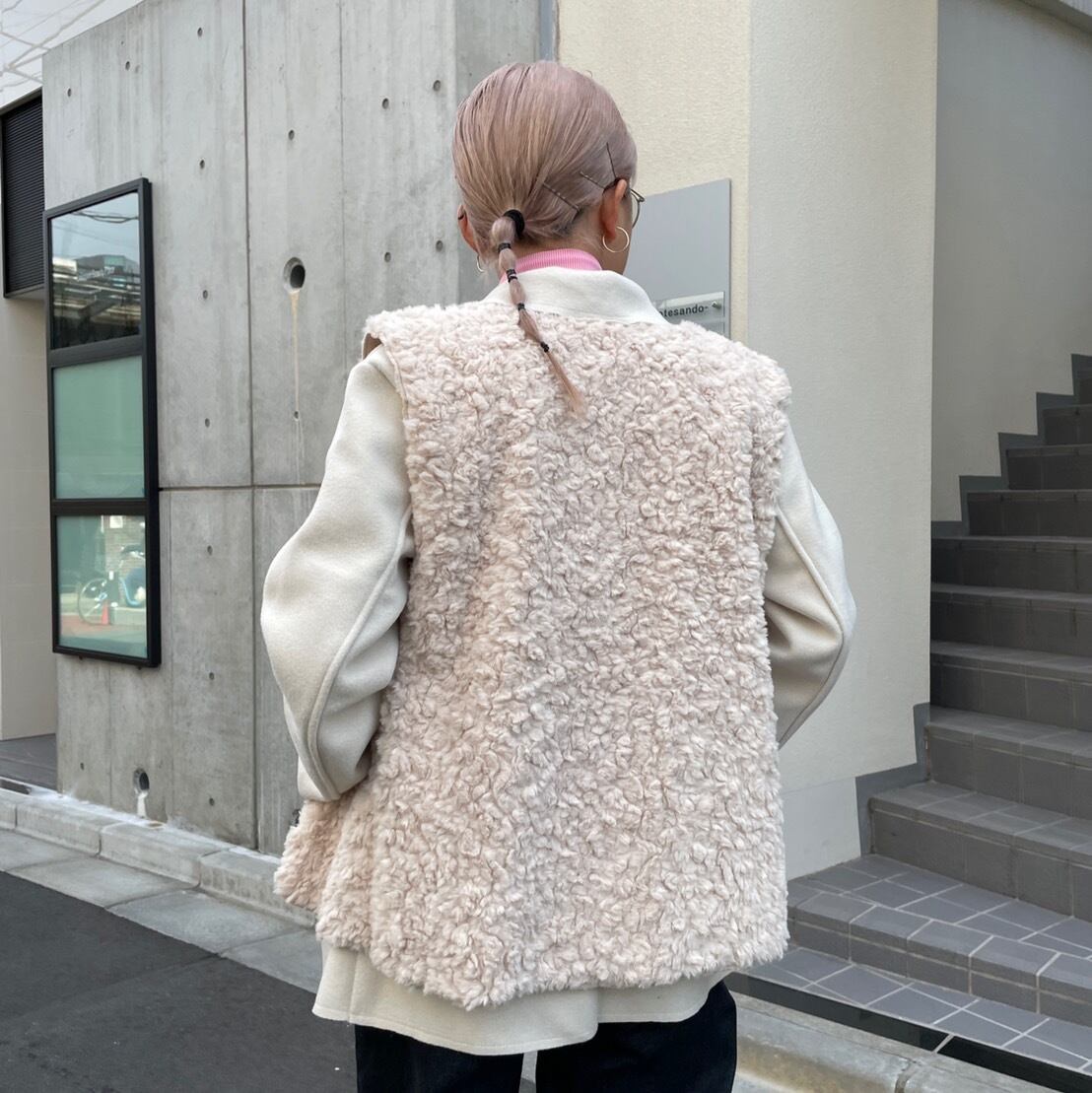 2way fur vest jacket_LN01002