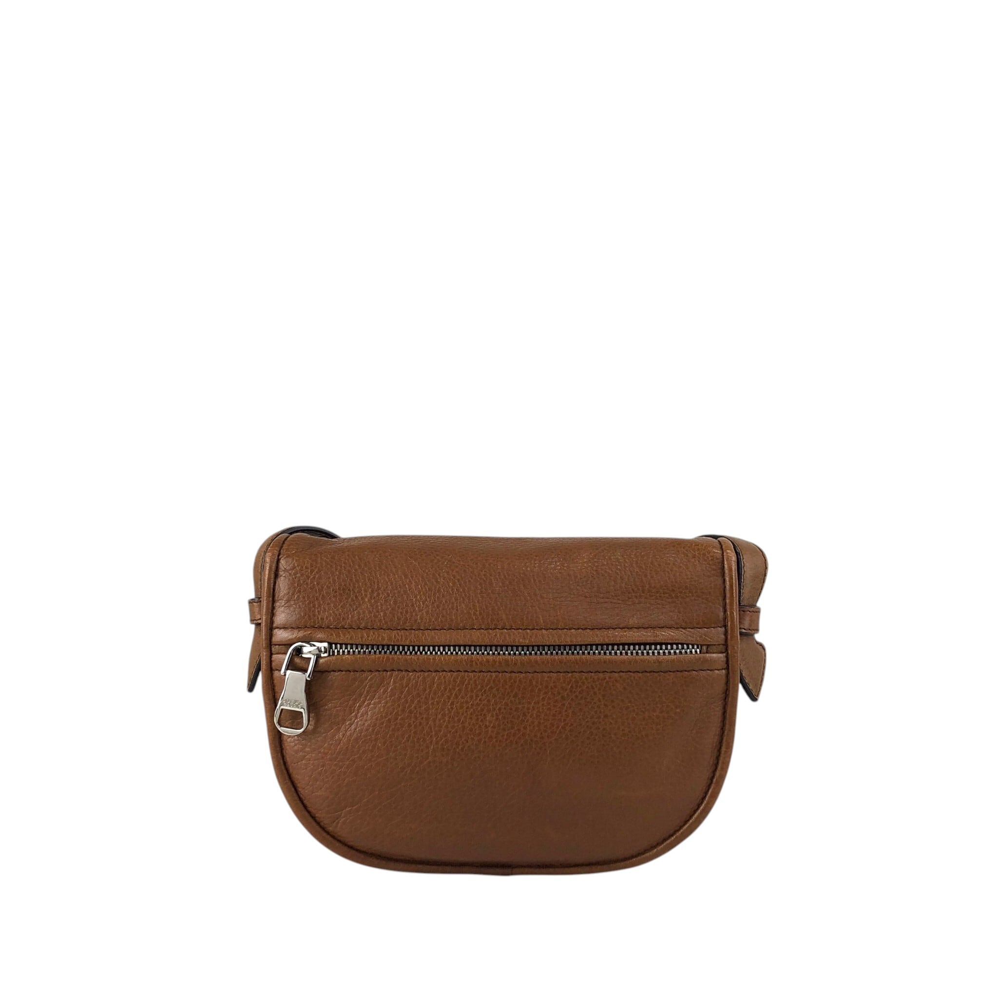 LOEWE ロエベ ヘリテージ ショルダーバッグ ブラウン ロゴ レザー