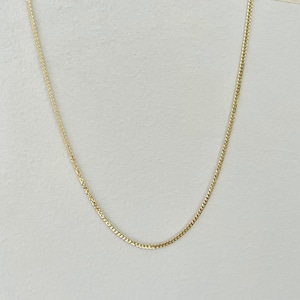 【14K-3-34】16inch 14K real gold chain necklace