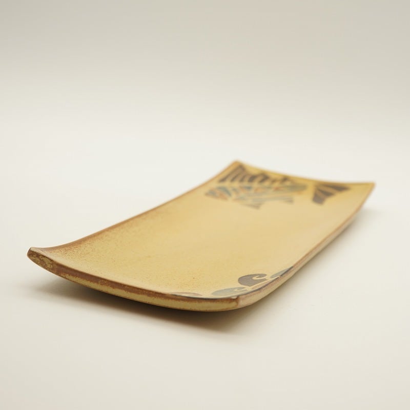 長角皿 魚【クラフ陶スタジオK's】