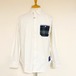 Thermolite® Shaggy MOON Pocket BD Shirts　White