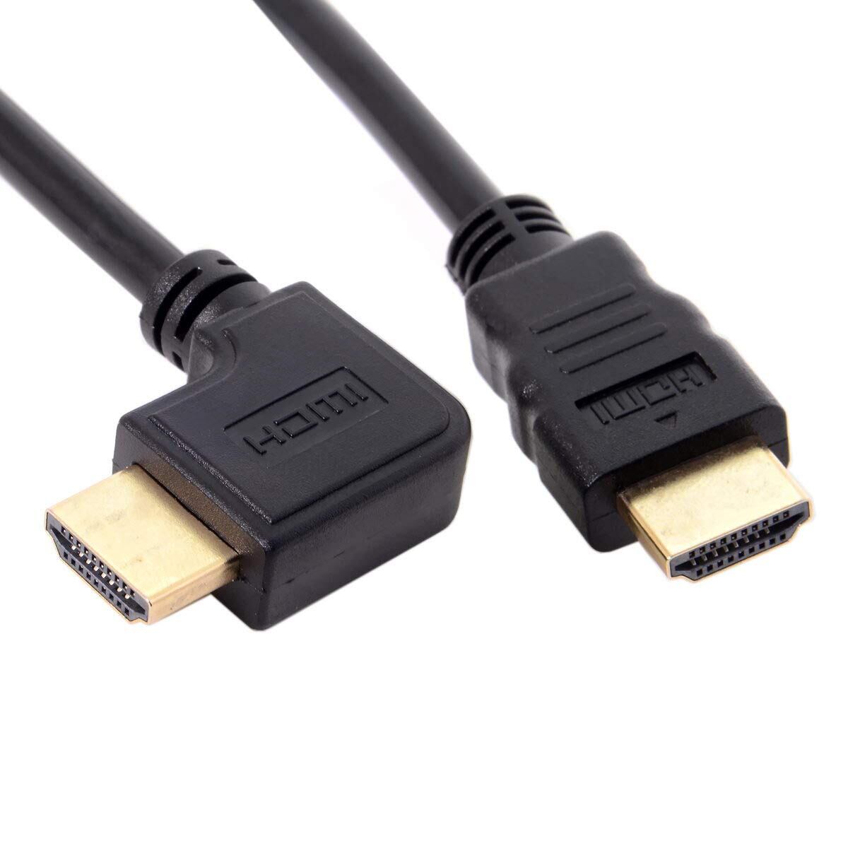 HD-149-リスト。 ブラック HD-149 90度直角HDMIオス-HDMIオスケーブル1.4&3D&イーサネット50cm