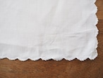 リネンナプキン 花とツタのアイレット刺繍(シミあり) 画像12