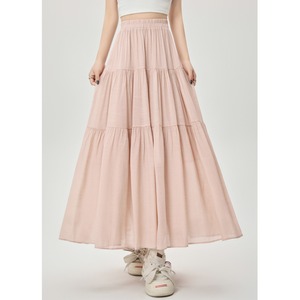 ティアード ロング スカート 接触冷感 4color 10211