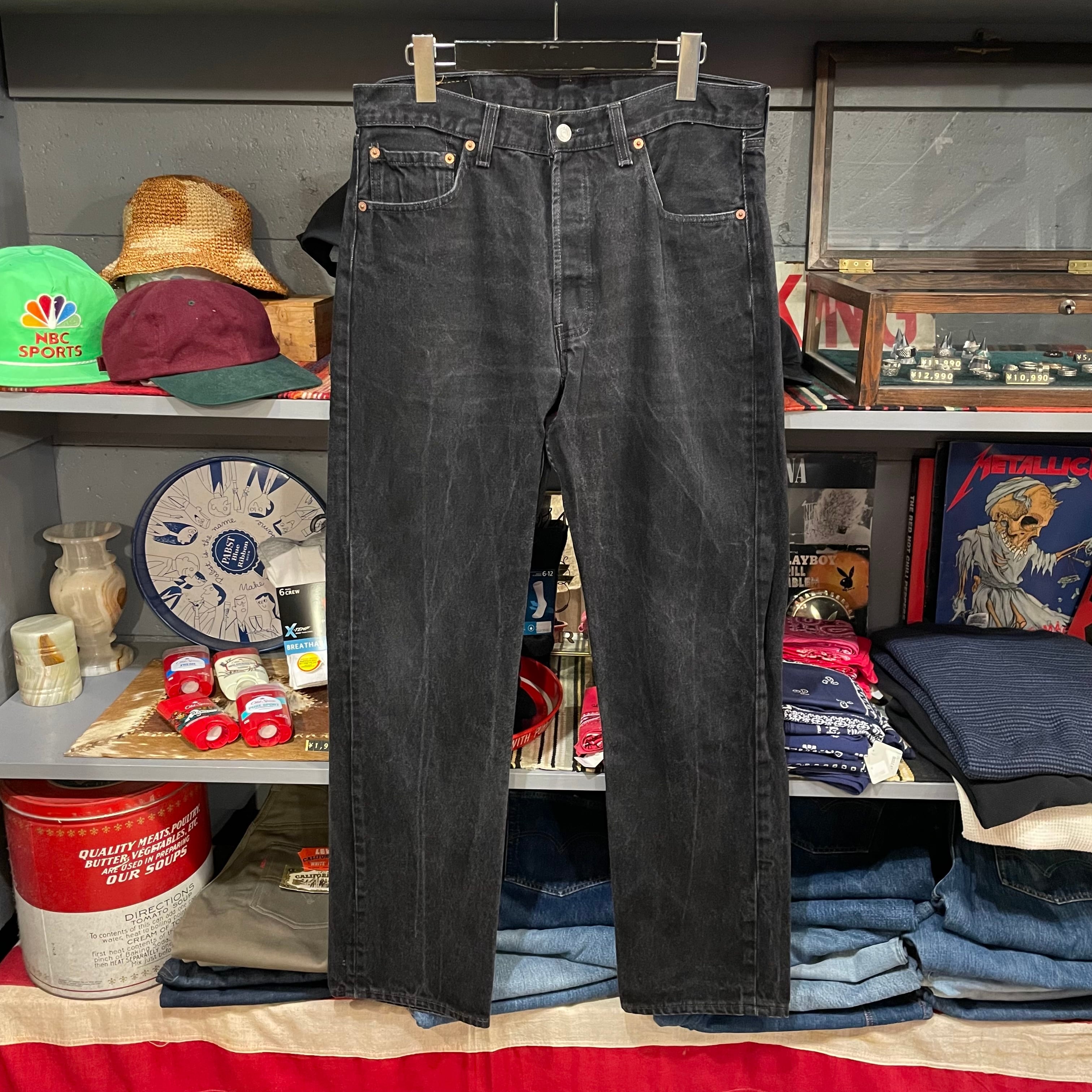 LEVI’S 501 BLACK (後染め) DENIM PANTS