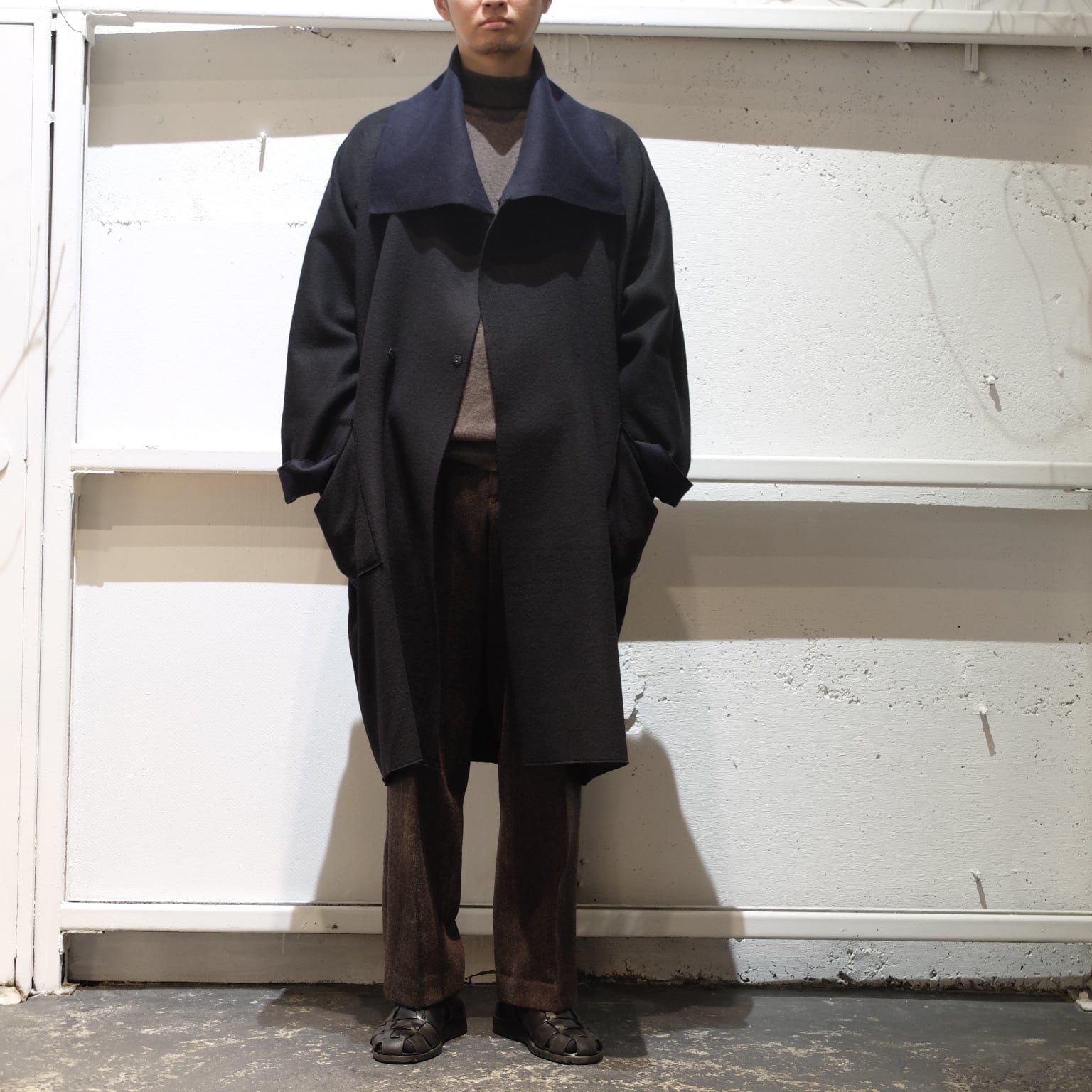 MITTAN リバーシブル　コート MITTAN (ミッタン) ウールシルクリバーコート【新作