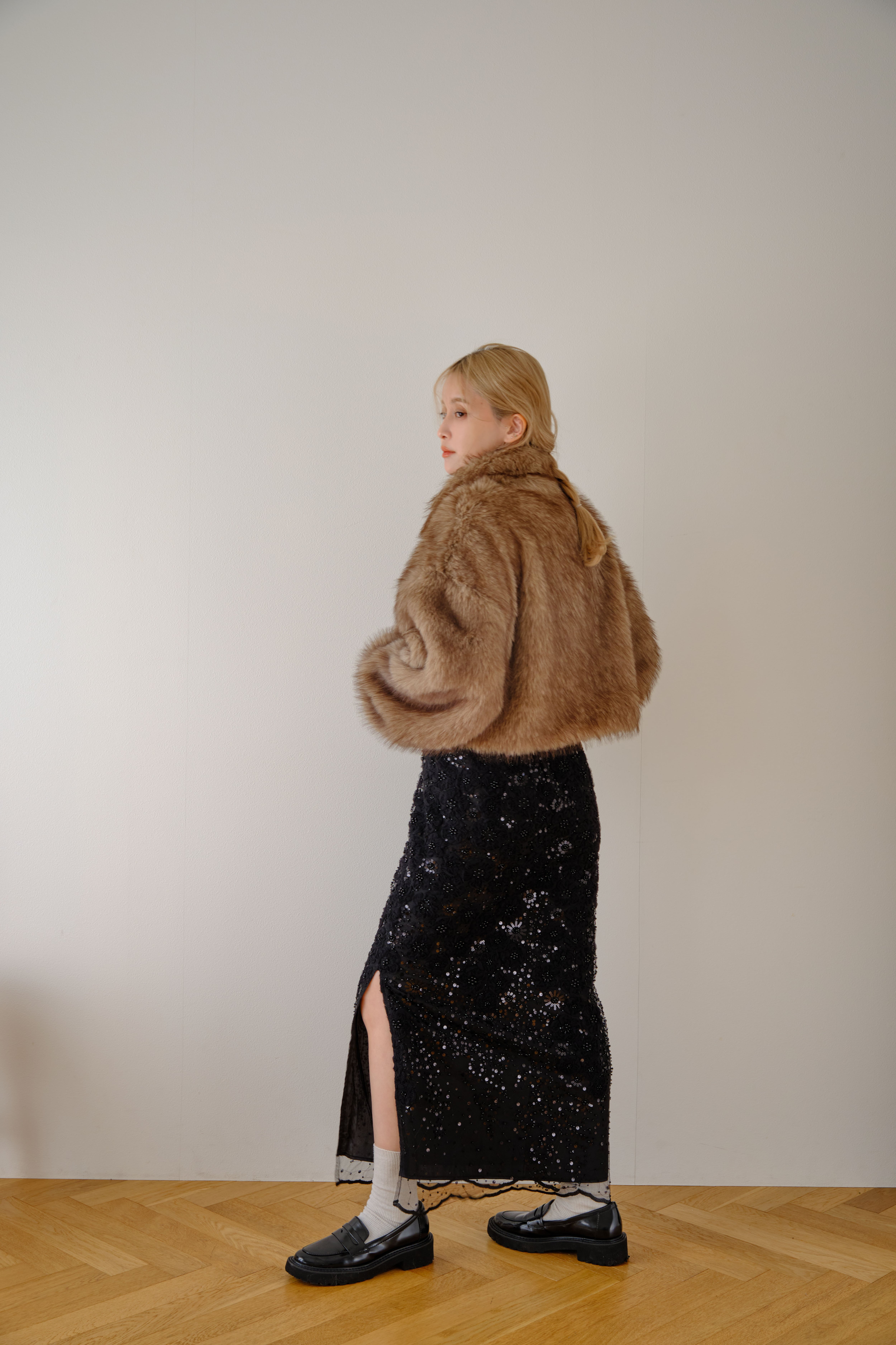 Tulle Lace Skirt/チュールレーススカート ブラック