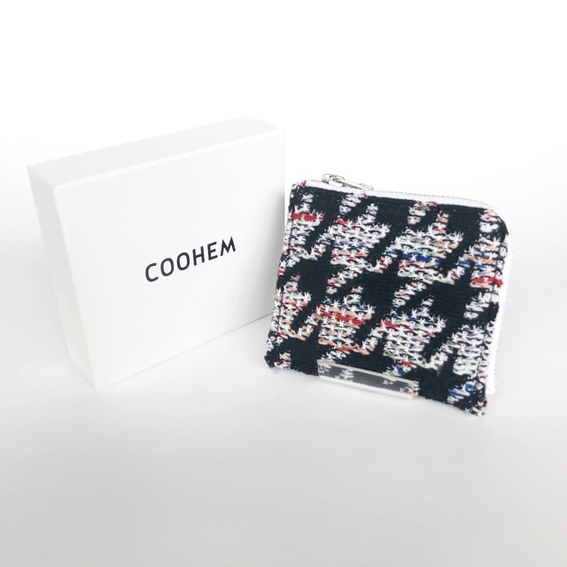 COOHEM ｜ KNIT TWEED WALLET MEDIUM（HOUNDSTOOTH TWEED）