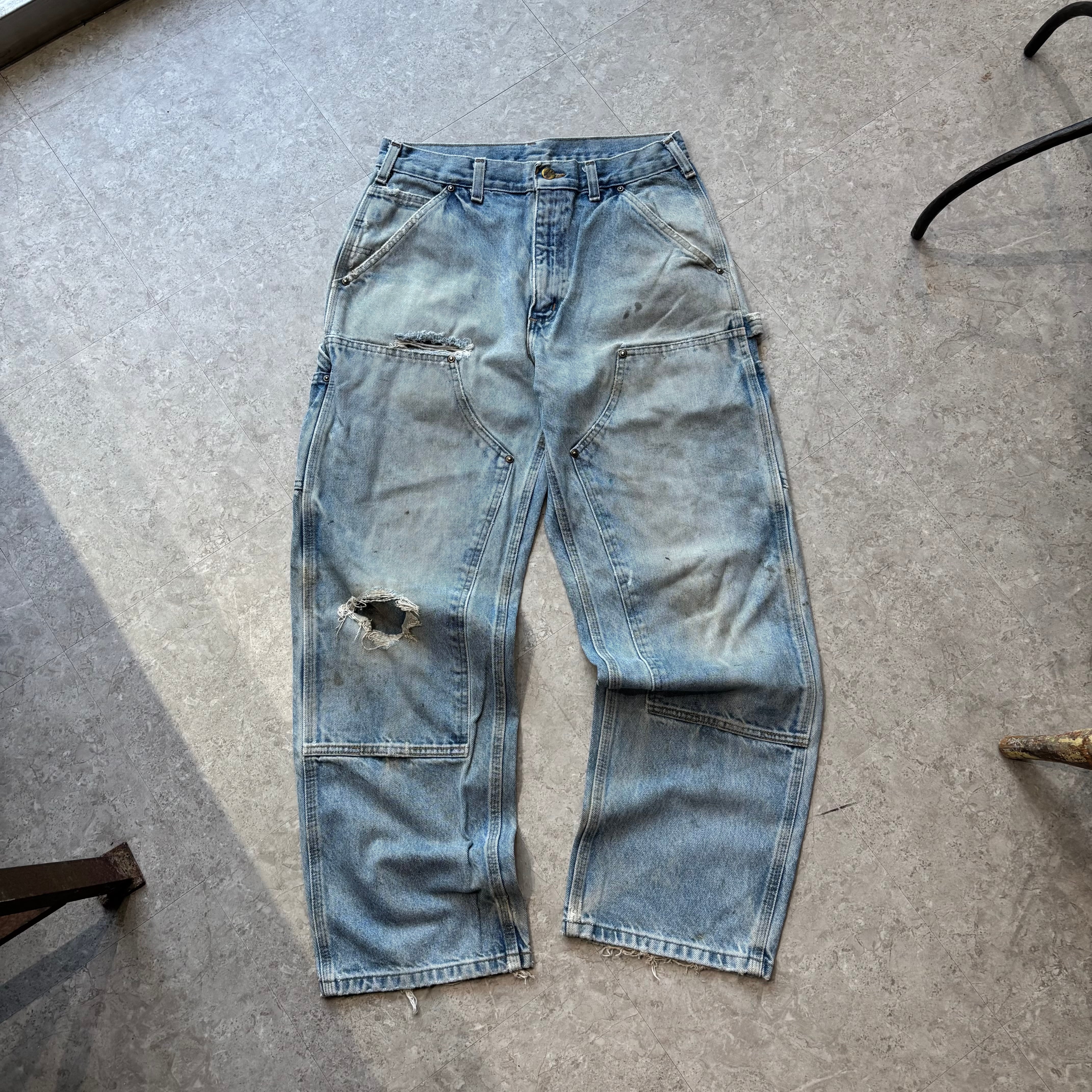 00s Carhartt "Denim" double knee duck work pants【仙台店】