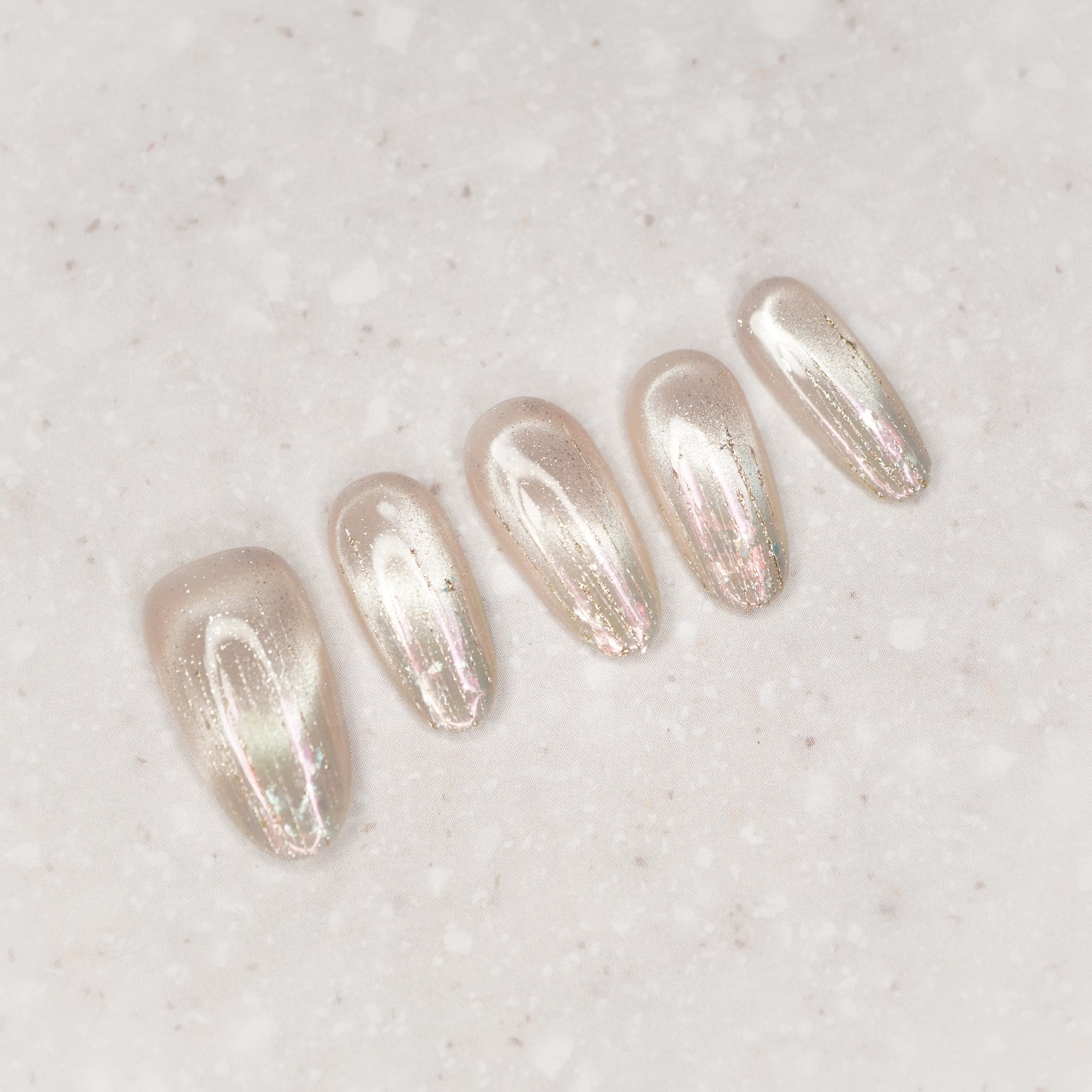 #590 繰り返し使える【プレミアム】ネイルチップ/ロングアーモンド/ XY159 繰り返し使えるネイルチップ