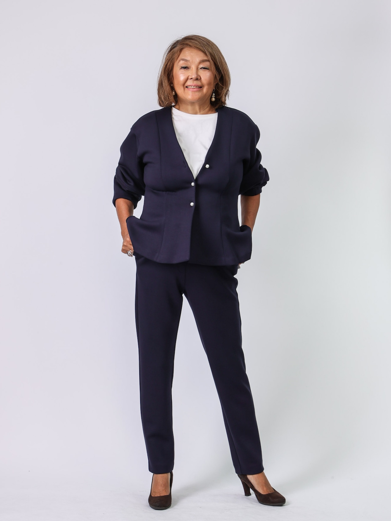 BEATRICE(ペプラムダンボール素材カーディガン)