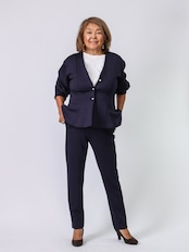 BEATRICE(ペプラムダンボール素材カーディガン)