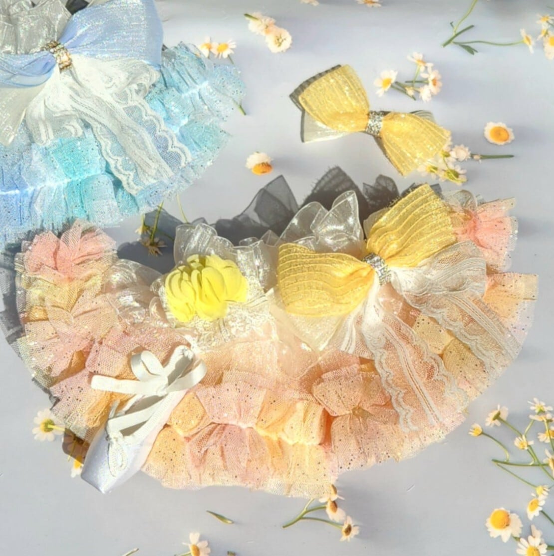 予約【Loocia】Ballerina Handmade Cape (Yellow)