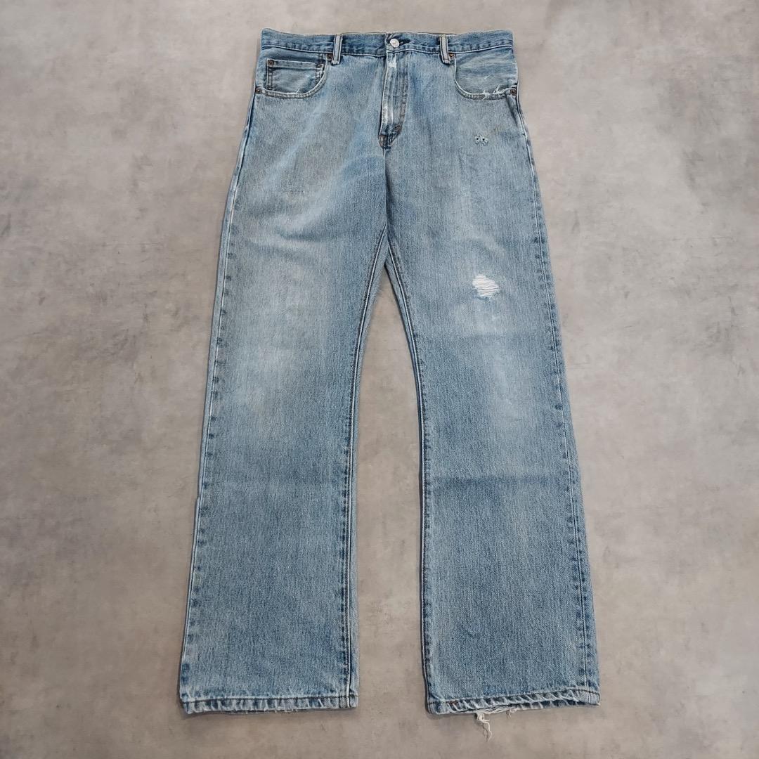 リーバイス517 Levis W34 フレアブーツ 青 古着 ボトム 22168