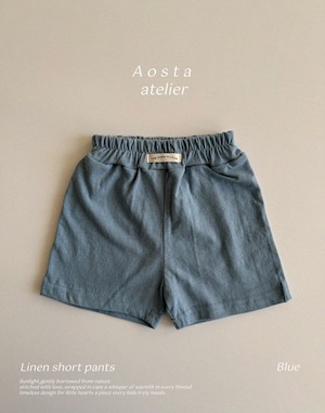 last1即納/Aosta/Linen short pants