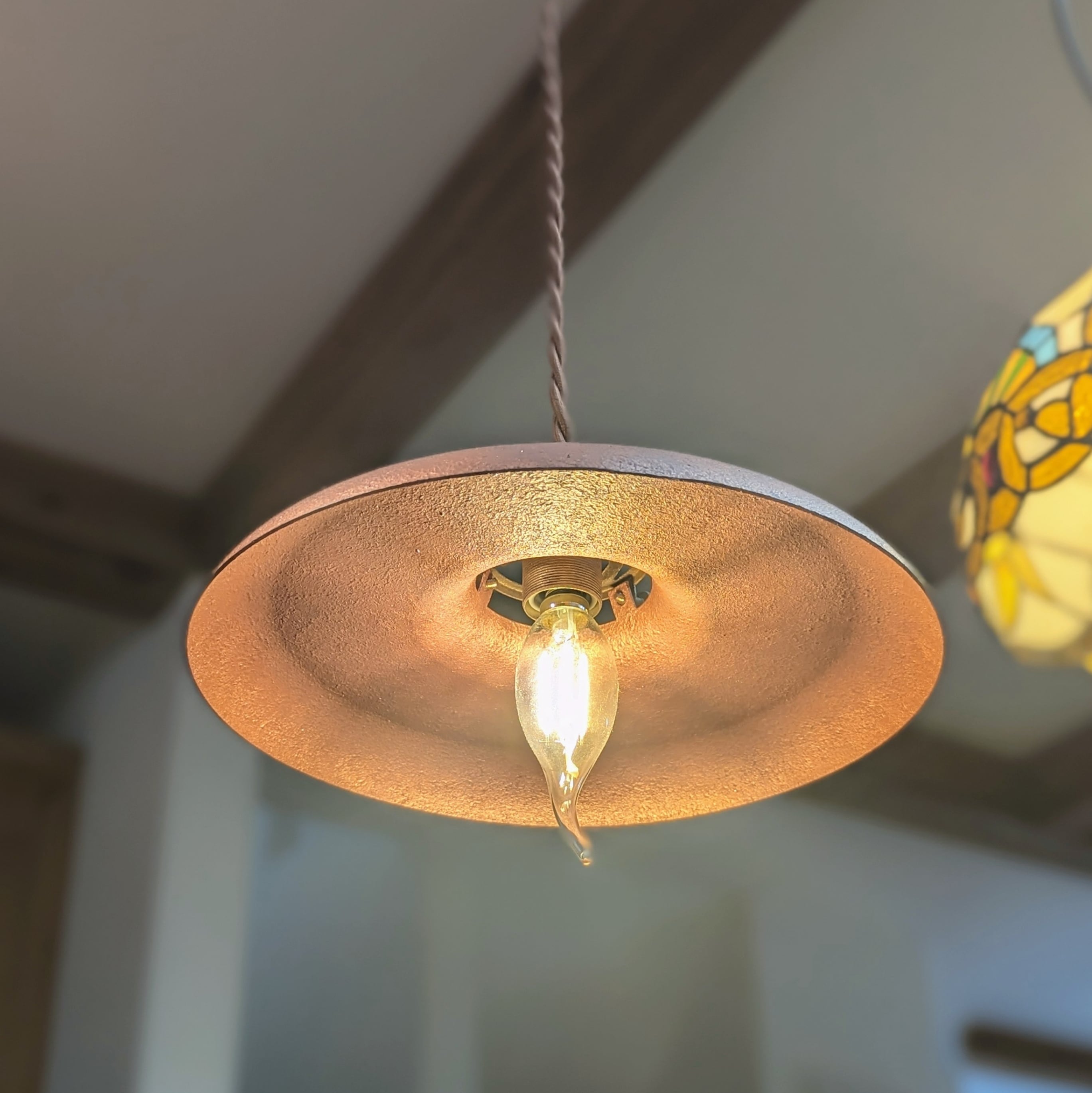 鋳肌銅色／鋳肌真鍮色】レトロインダストリアルペンダントライト