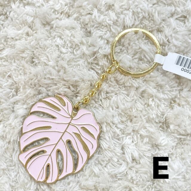 SoHa Living】キーホルダー キーチェーン プルメリア モンステラ