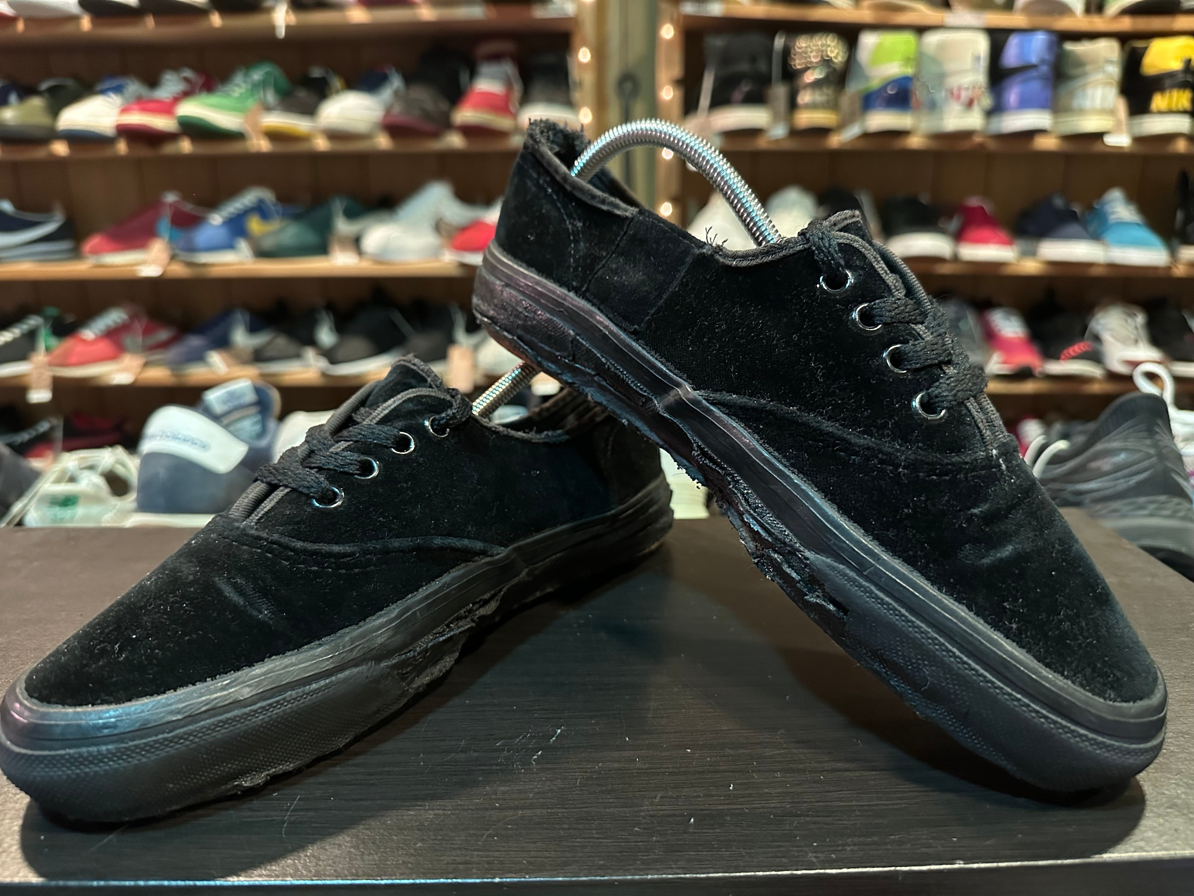 90s USA製 VANS Authentic ブラック ベロア 25.5cm | USED SNEAKERS KAI