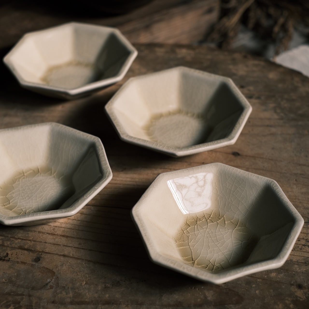 6寸オクトゴナル皿 山桜 / 鈴木潤吾 | NITAY