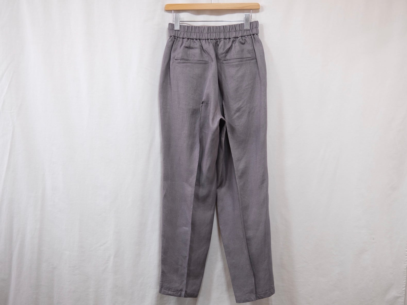 semoh”Linen Pin Tuck Easy Trousers Grey” | Lapel online store powered by  BASE