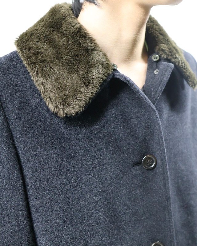 【00s Paul Smith】fur collar wool long coat