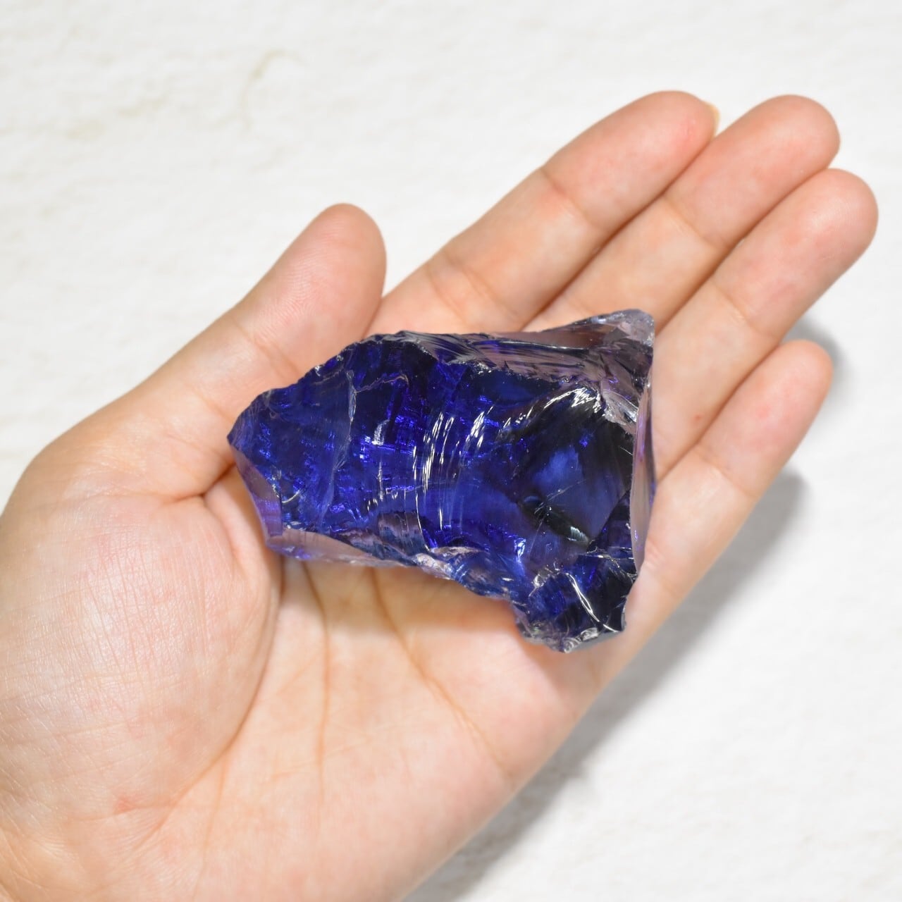 虹入り シエラネバダ産 アンダラクリスタル原石 タンザナイトブルー B