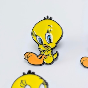 送料無料! ★ピンズ PINS★ピンバッジ 【 Looney Tunes / ルーニーテューンズ 】トゥイーティー 4Pセット〚アメリカン雑貨 アメトイ〛
