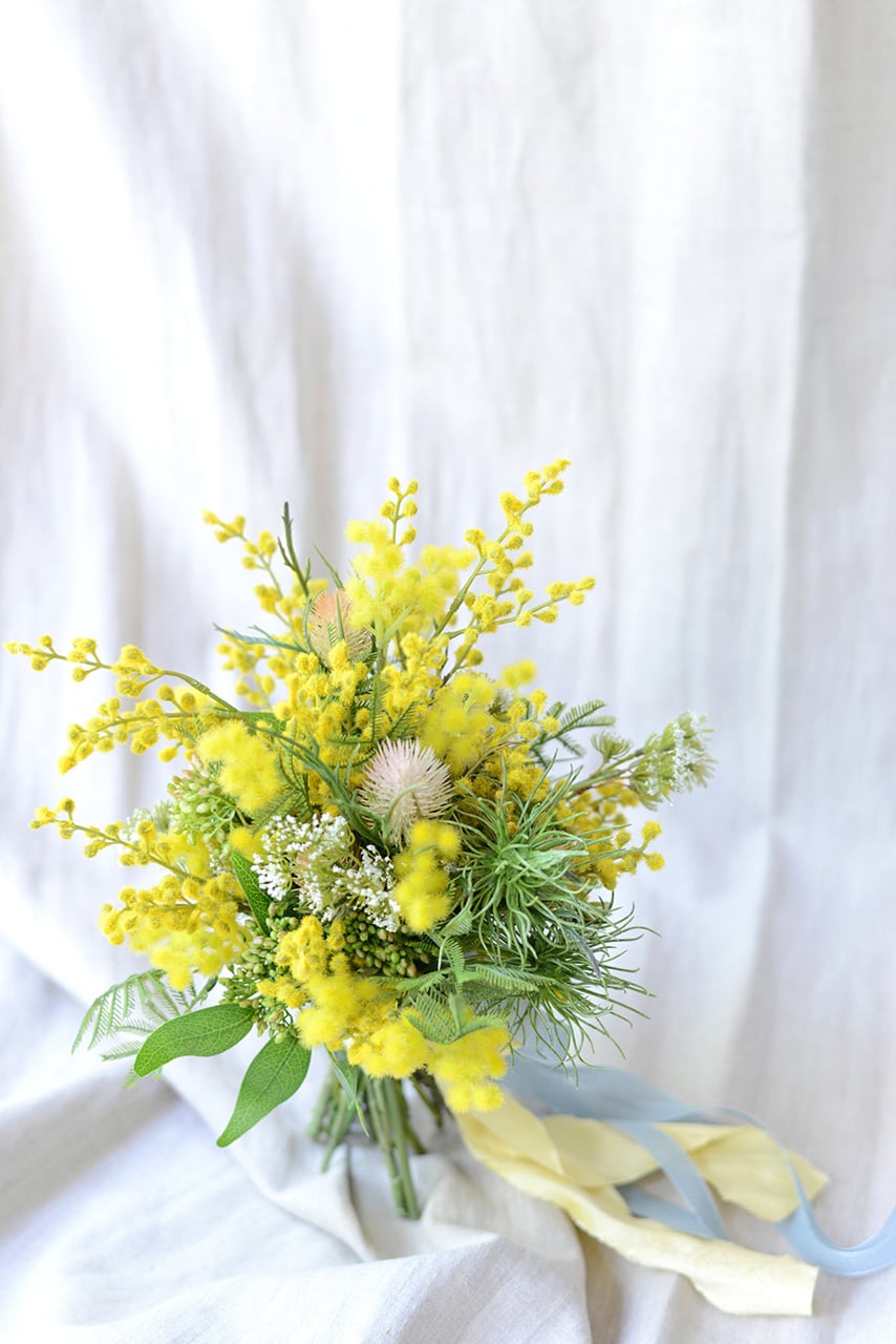 ミモザのブーケ 06 - Silk Bouquet - | hues design online store