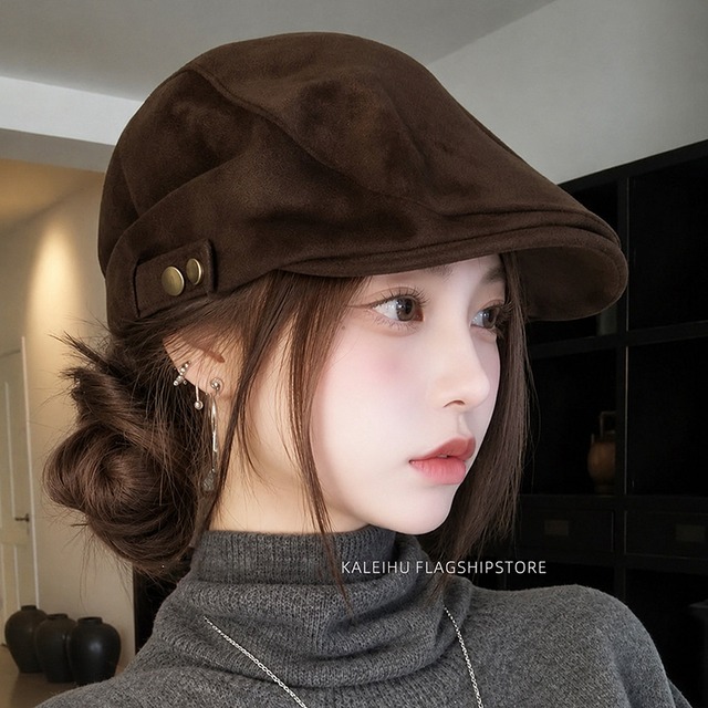 【KALEIHUシリーズ】★帽子★ 3color ぼうし ハット 小物 レディース レトロ 個性的 キャスケット