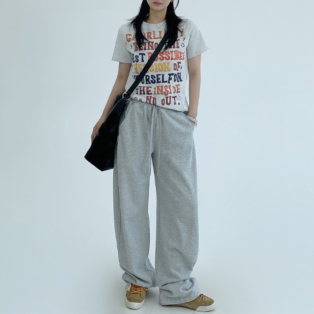 colorful lettering design short sleeve tee　カラフルレタリングデザイン半袖ティー　J1199