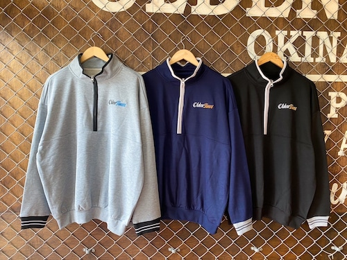 【新作/3色展開】SWEAT HALF ZIP TOP