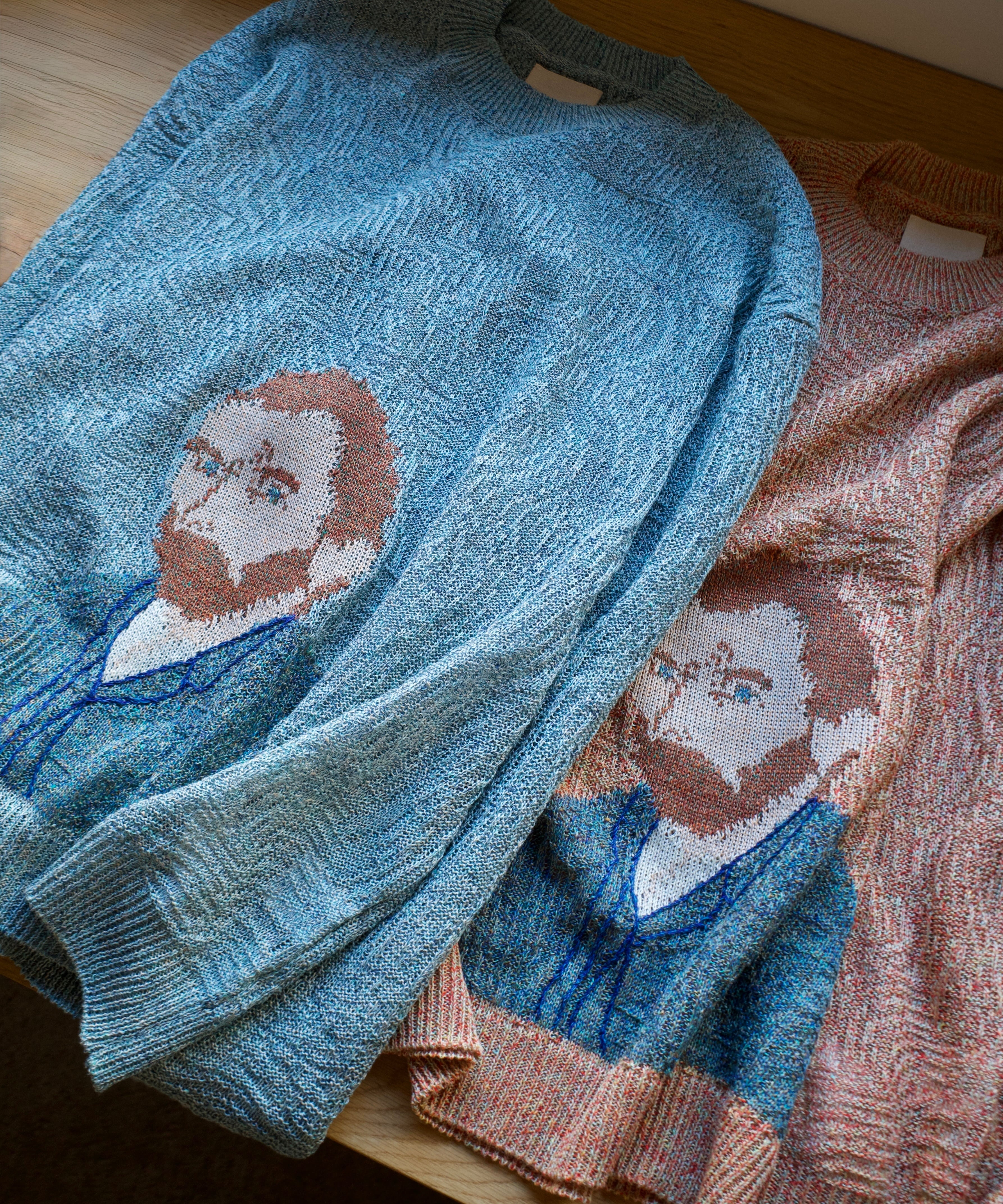 Kota Gushiken / KGSS26-K06 WAVY LINEN VAN GOGH (LIGHT BLUE