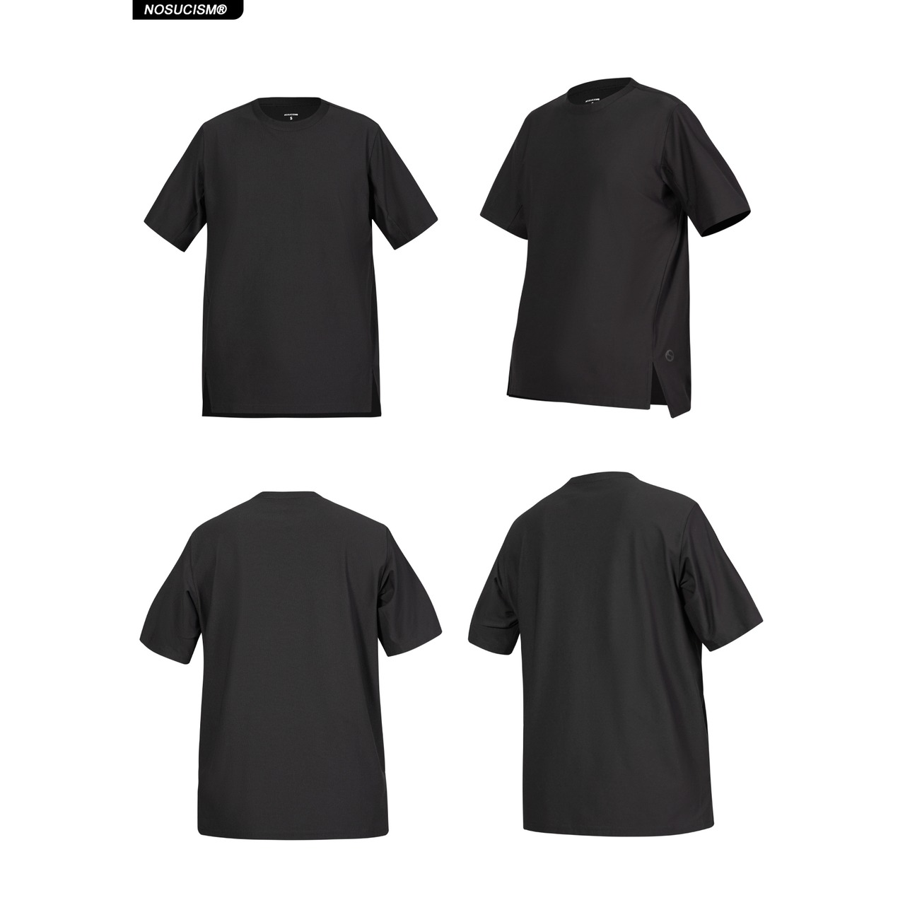 Nosucism_25SS_サマーヘムスプリットクイックドライショートスリーブTシャツ