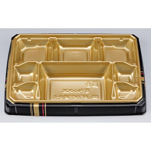 【食品容器】【弁当容器】BFハカマ膳 8-1 四辻金 本体 (N)【1130210725】