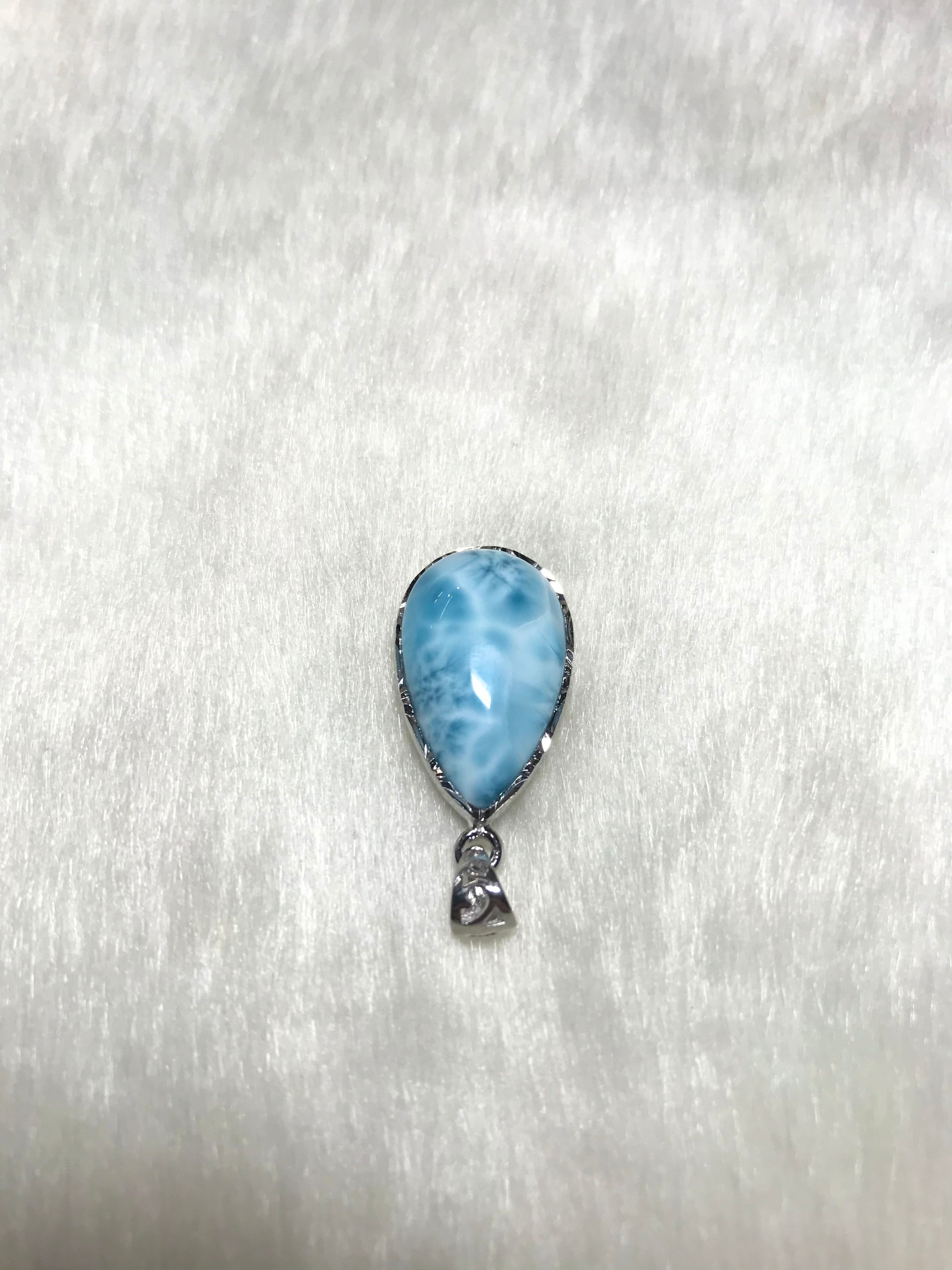 ラリマー　ペンダントトップ　P-7 ドミニカ共和国