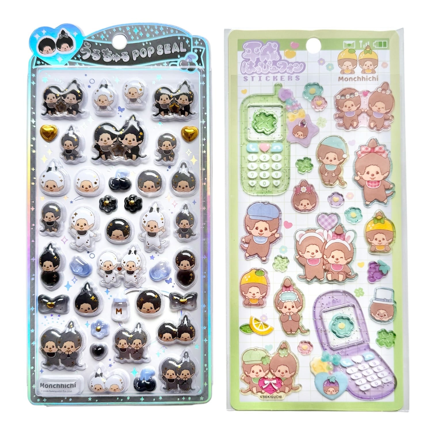 うるちゅるポップシール＆平成はっぴーフォン モンチッチ | Jewelie